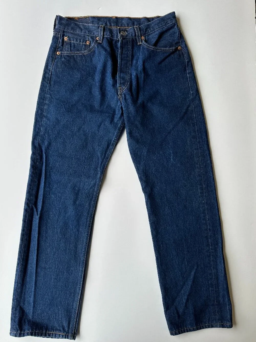 Vintage Levi's 501xx Made in USA Button Fly Jeans W31 L29 Dark Wash Heritage